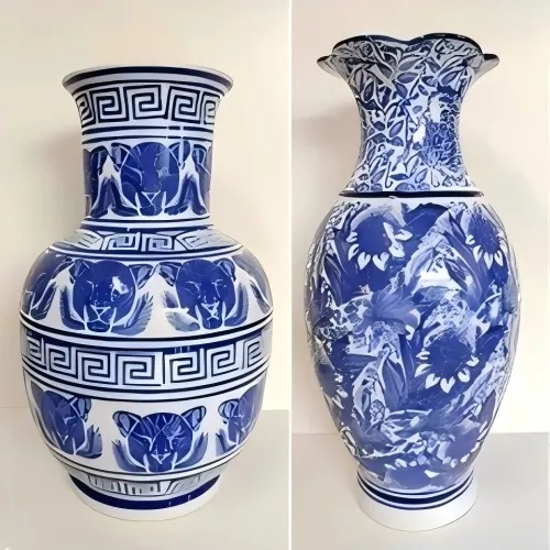 Bình sứ trắng xanh Bình sứ trắng xanh