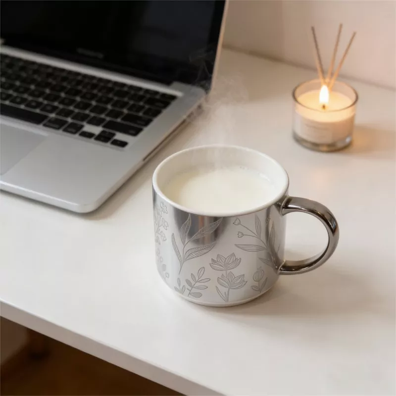 Cốc gốm mạ điện