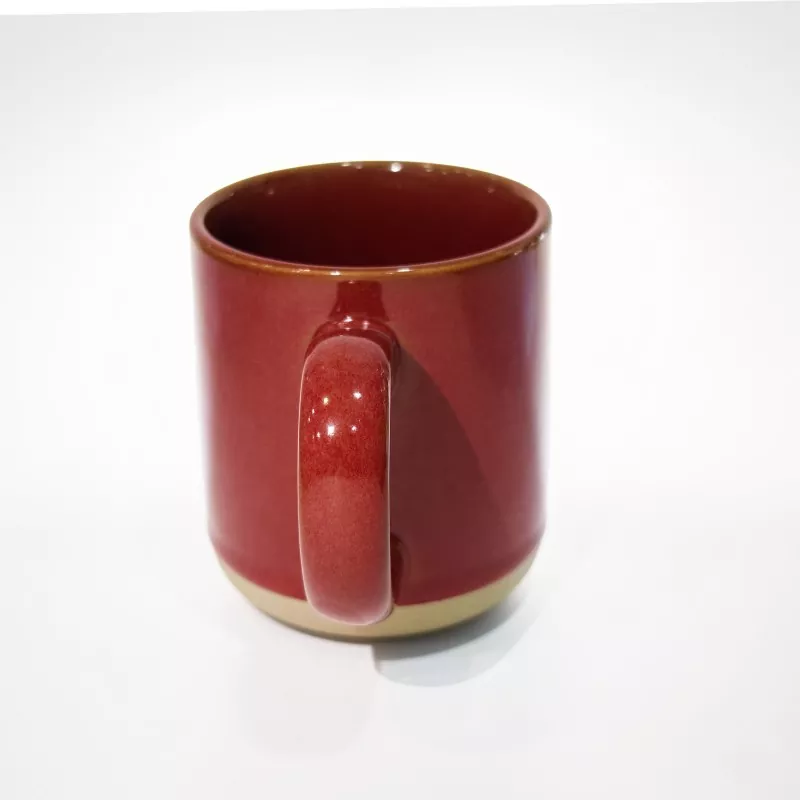 Simple Modern Ceramic Travel Red Mug