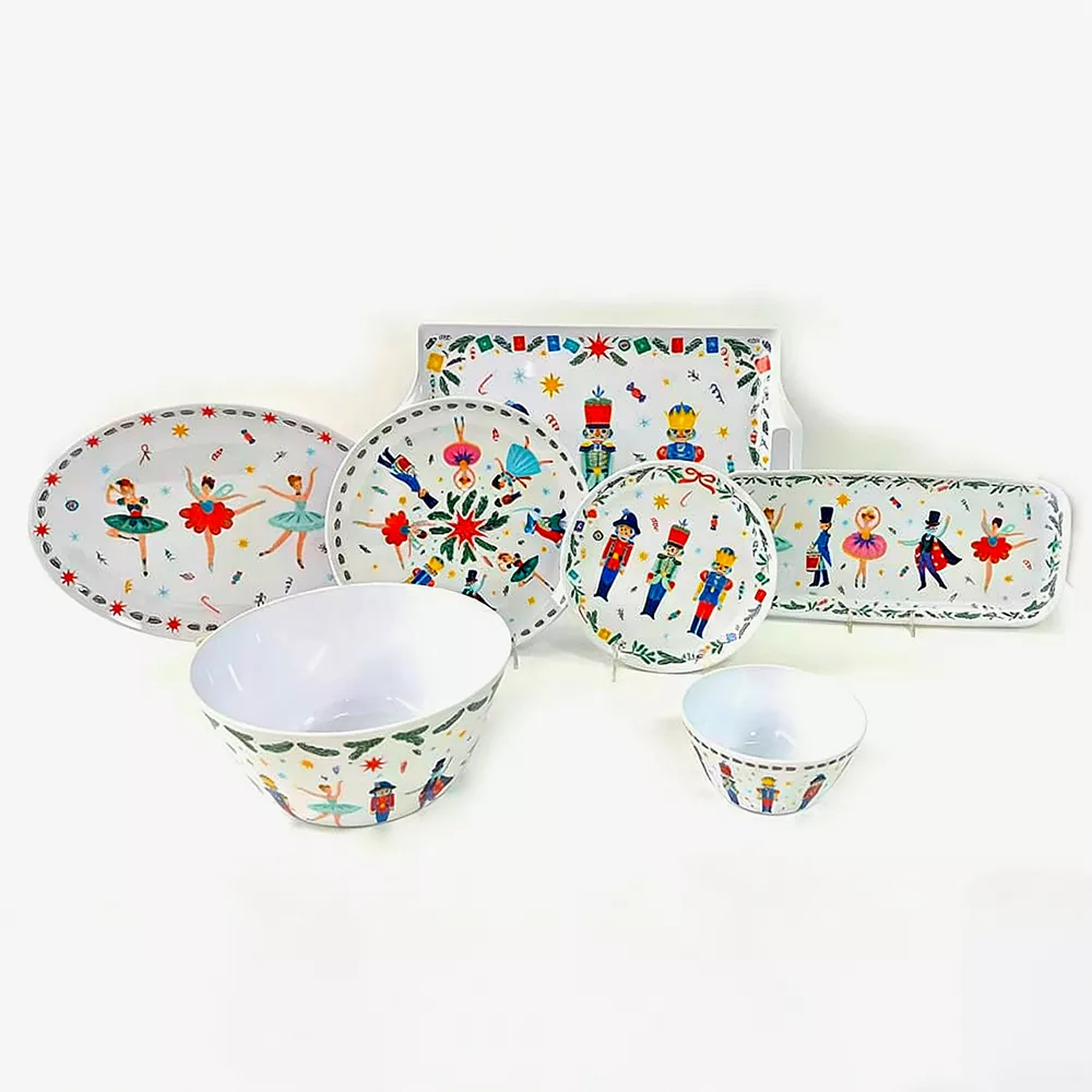 Bộ đồ ăn sứ múa ba lê Nutcracker