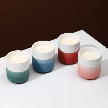 Đế nến gốm ombre