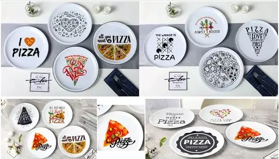 Bộ đĩa sứ theo chủ đề Pizza Bộ đĩa sứ theo chủ đề Pizza