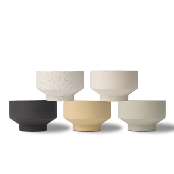 Đế nến gốm hình học phong cách Wabi-sabi Đế nến gốm hình học phong cách Wabi-sabi